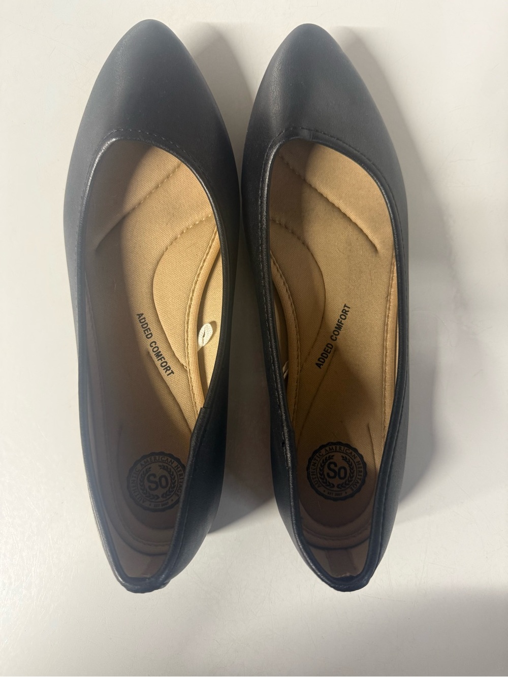 SO Black Pointed Toe Women's Flats